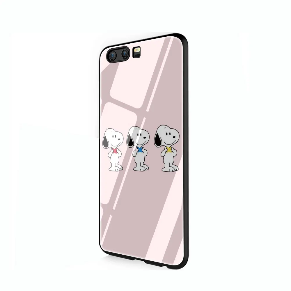 G7 EWAU арахис шаблон закаленное стекло чехол для телефона huawei mate P 10 20 30 Lite Pro Y9 Honor 8X 7A - Цвет: G7