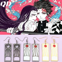 new devil assassin kimetsu no yaiba acrylic earring anime cosplay peripheral earrings tanjiro earrings for men women jewelry