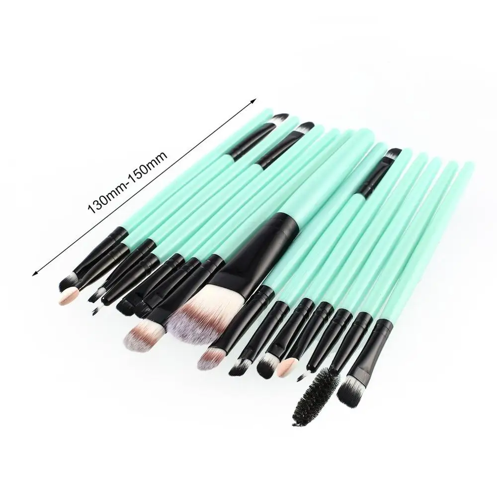 15 шт./компл. профессиональный макияж кисти набор с ресницами губами основа для
