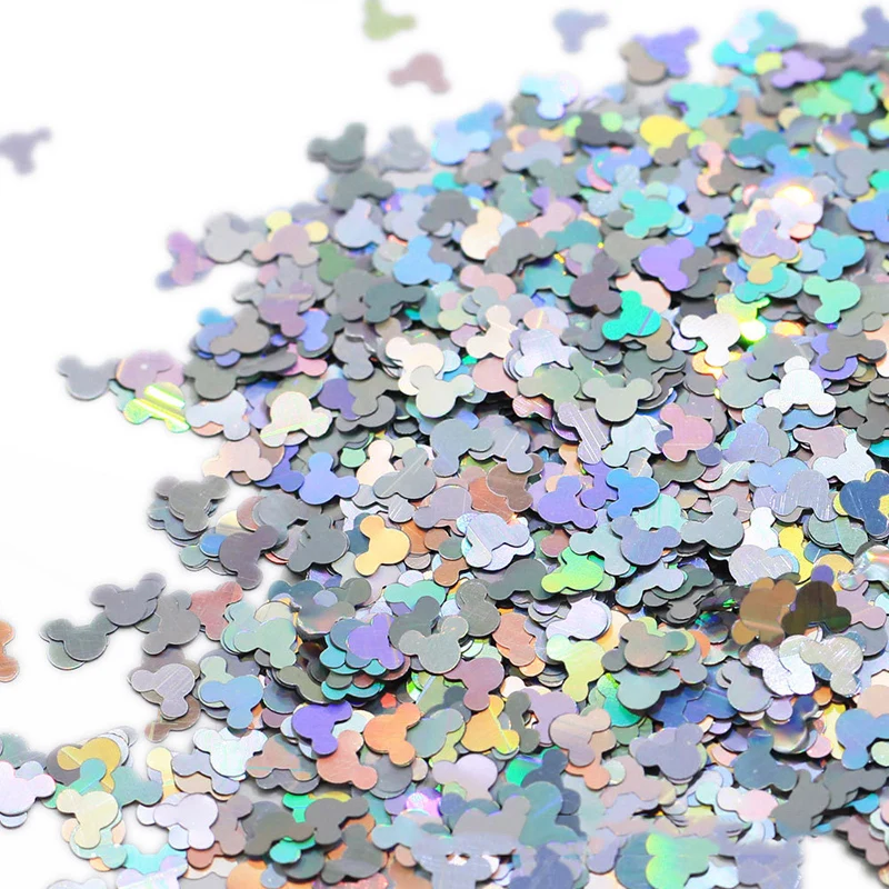 20g ультратонкий Экологичные блестка из ПЭТ Лазерная мультфильм свободные