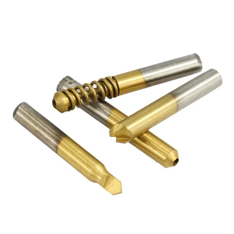 Набор фрез P301 комплект из 4 вертикальных насадок с титановым покрытием для сверл