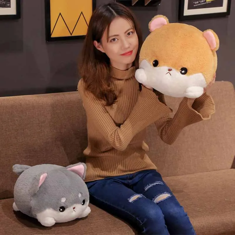 Вт 30 40 см 5 расцветок с милым котиком ватным тампоном хлопок Подушка Плюшевые