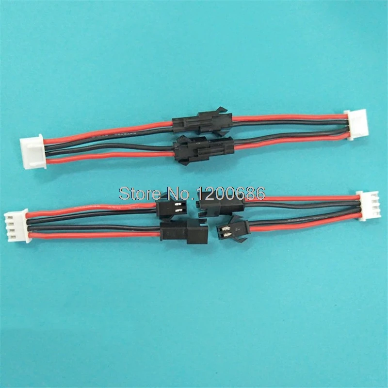 

1M 100CM XH2.54 4Pin SM2.54 SM 2P 22AWG SM-2P female black red terminal connector