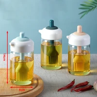 olive oil glass bottle dispenser spice bottles jars seasoning spoon oil brush honey lid seal sauce kitchen storage organization