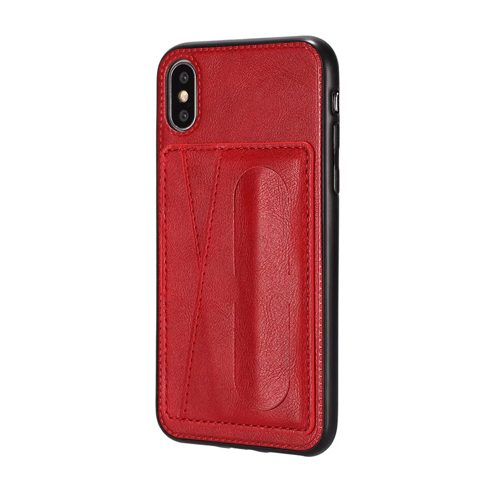 Red KISSCASE samsung a50 чехол samsung a70 чехолsamsung a50 case samsung a70 case чехол для samsung Galaxy A70 A50 A30 A20 слот для карт PU кожаный чехол-подставка для samsung Note 10 Plus 10 9 S10 S9 - Цвет: Red