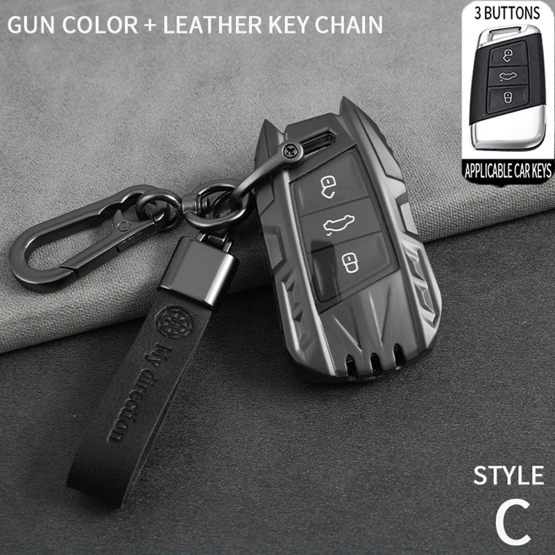 

Car key case For Volkswagen VW Tiguan MK2 Magotan Passat B8 CC For Skoda Superb A7 2017 2018 2019 2020 key shell cover