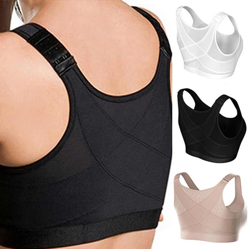SFIT женский спортивный поддерживающий бюстгальтер застежка спереди с