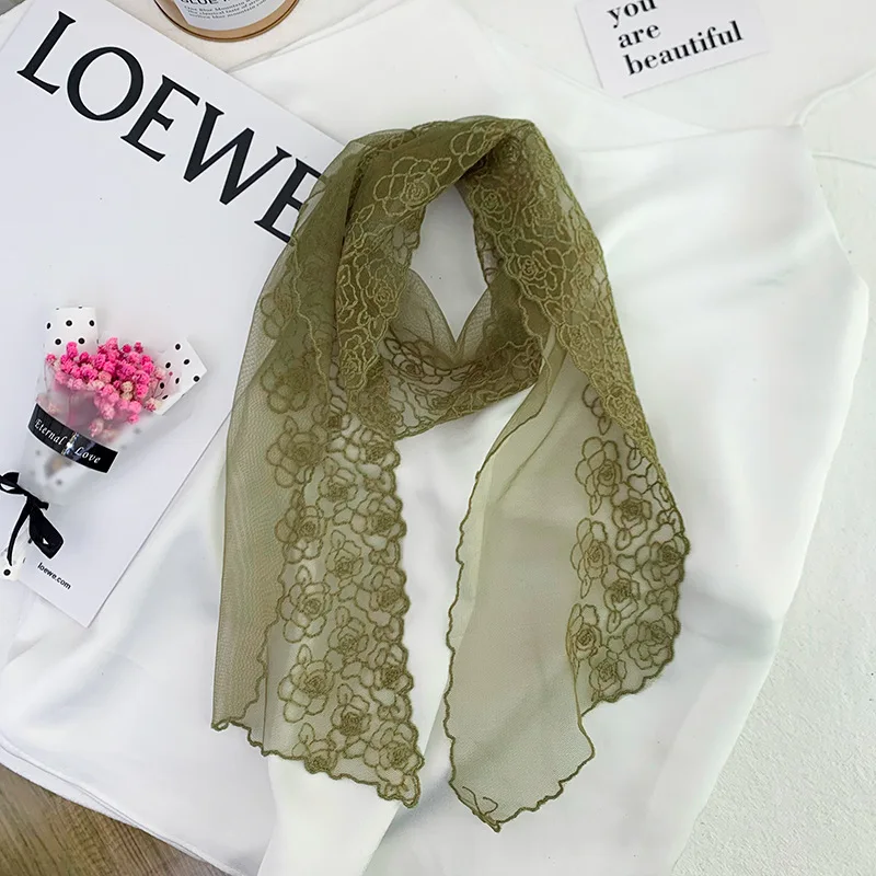 120*13 см вязаный шарф из пашмины шаль с вышивкой кружевная розовым узором