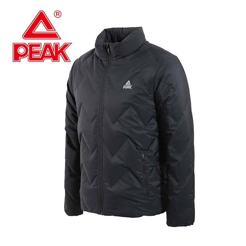 Пик Мужской пуховик 80% серый утиный пух теплая ветрозащитная куртка спортивный