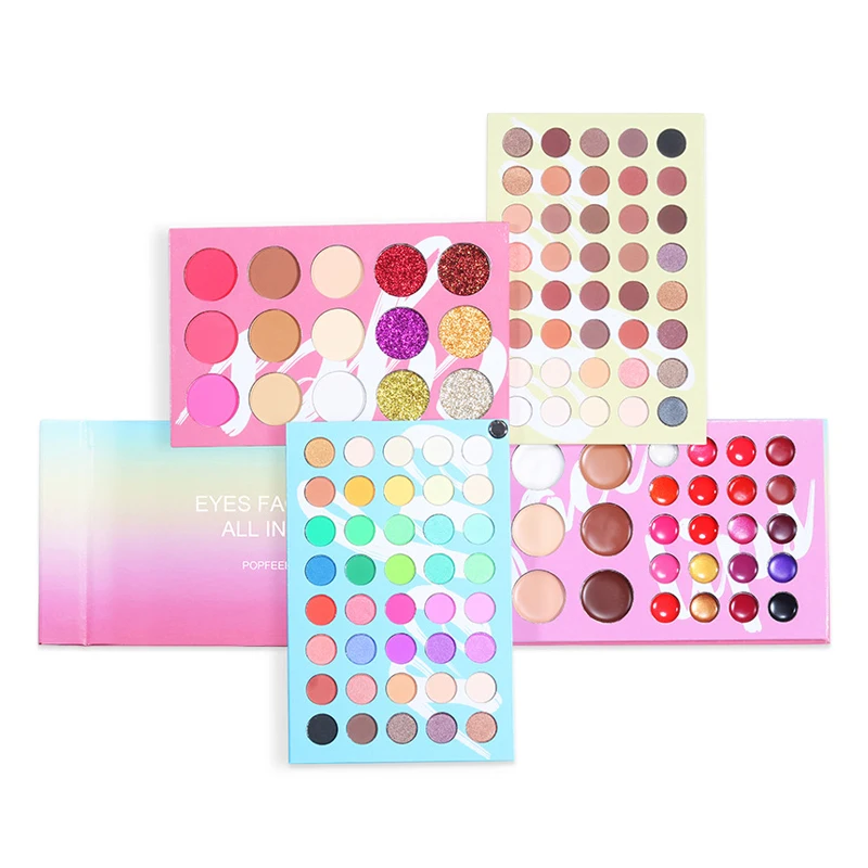 

All In One Makeup Kit 121 Color Makeup Tray Waterproof Long Lasting Four Layer 3D Eyeshadow Palette Blush Cosmetic 2021 New