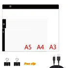 Планшет для рисования A3, A4, A5, светильник в виде планшета дюймов, с USB-портом
