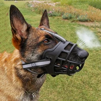pet dog muzzle breathable basket muzzles for small medium large and x large dogs stop biting barking chewing