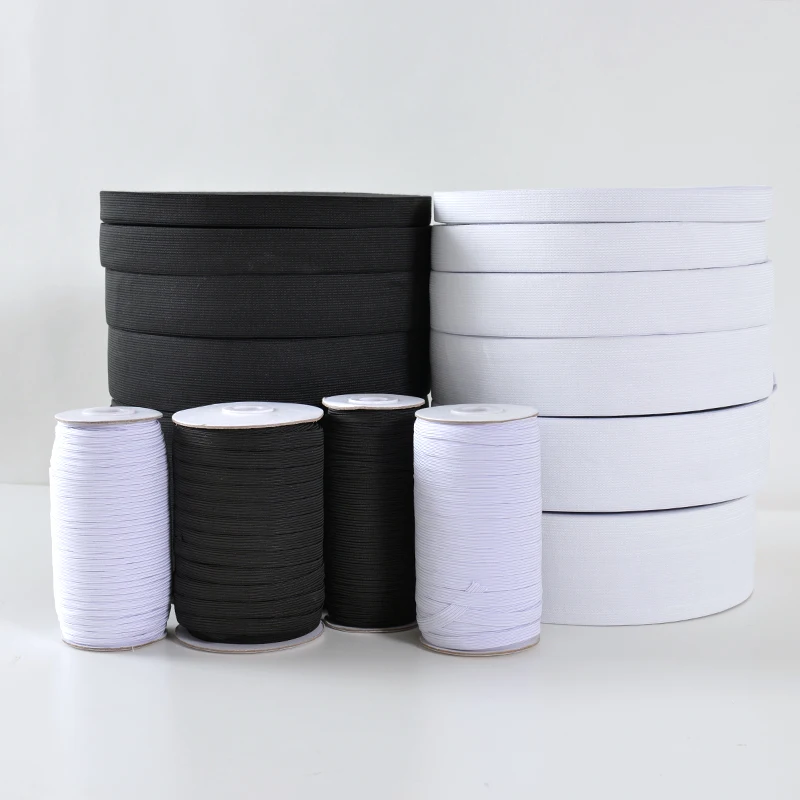 4 м/лот белый черный эластичная лента штаны для одежды утолщенная резинка на
