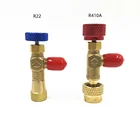 Клапан для жидкости R410A R22, 2 шт., переходник для охлаждения воздуха, 14 дюйма, для ремонта и фторида кондиционера