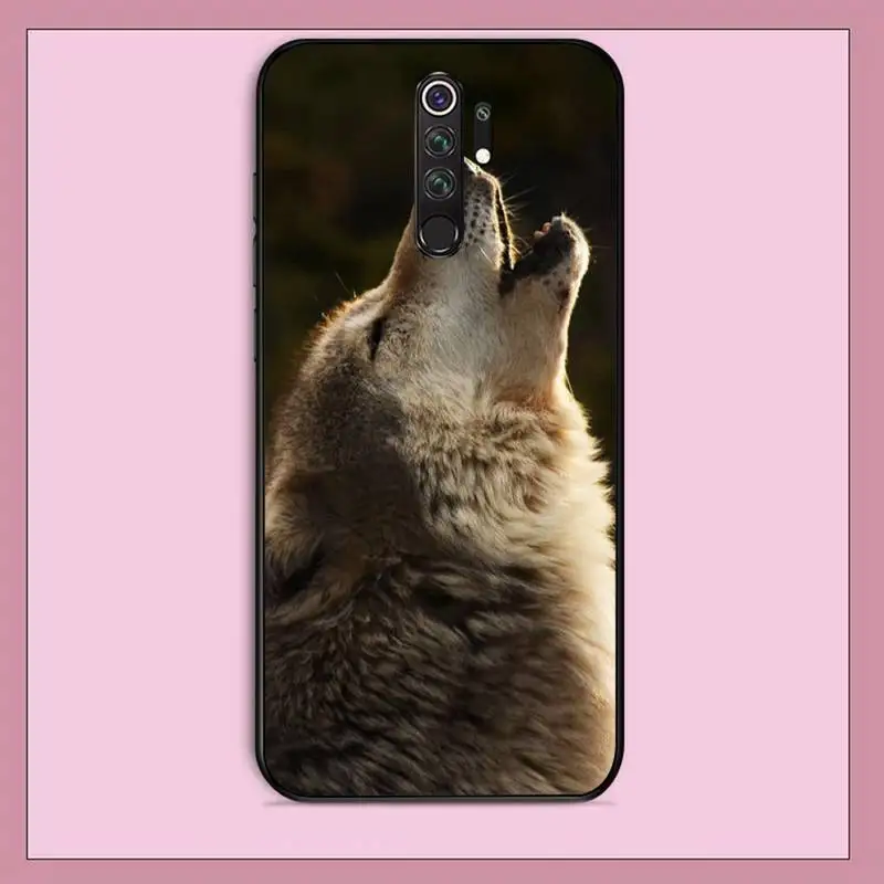 TOPLBPCS angry snow wolf черный чехол для телефона Корпус RedMi note 9 4 5 6 7 5a 8 pro max 4X 5A 8T|Бамперы| |