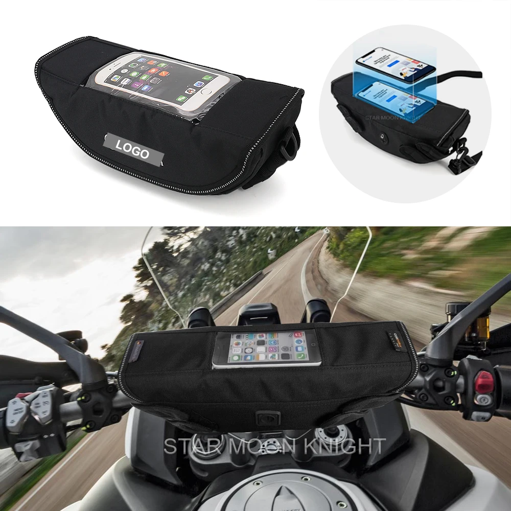 

Waterproof Bag Storage Handlebar bag Travel Tool bag For Ducati Hypermotard 950 Multistrada 1200 950 1260 V4 V4S Monster 797 821