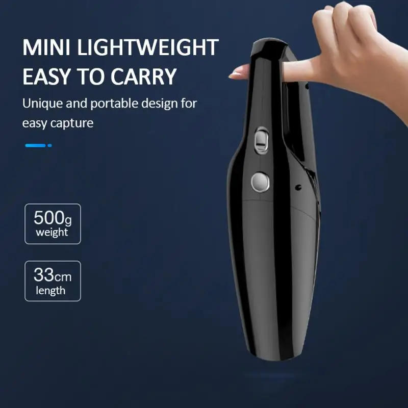 Повторно Заряжаемая Влажная/Сухая Пылесос-Пылеуловитель с Фильтром HEPA Для Автомобилей и Электроприборов В Доме без Провода.