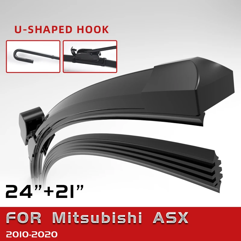

CELANOVA Double Sided Rubber Windscreen Wiper Front Wiper Blades For Mitsubishi ASX 2010-2020 24"+21"