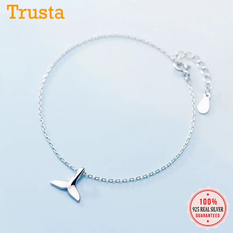 Trustdavis, Настоящее серебро 925 пробы, синтез жемчуга, цепочка змеи 16,5 см, браслеты для подростков, женщин, девушек, ювелирные изделия DA288