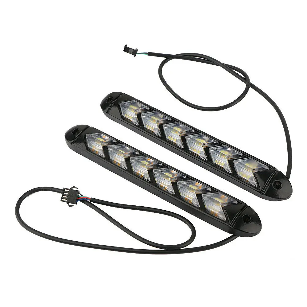 Fuleem 2 шт. Плавная Светодиодная лента с 6 светодисветильник светодиодный мигающая