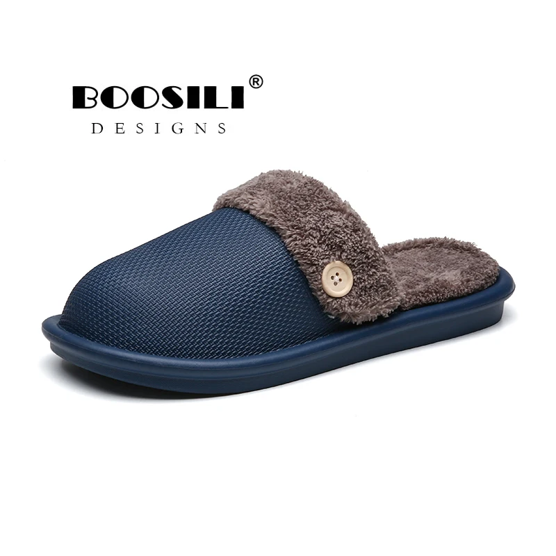

2021 New Mens Warm Winter Soft Cashmere Shoes Rabbit Men's Cute Cotton Slippers Zapatos De Mujer Real Unicornio