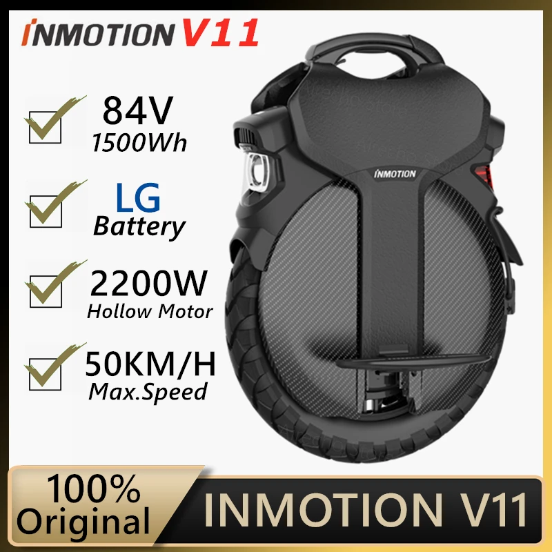 В наличии оригинал INMOTION V11 Электрический Одноколесный Самокат Баланса скутер 84 в