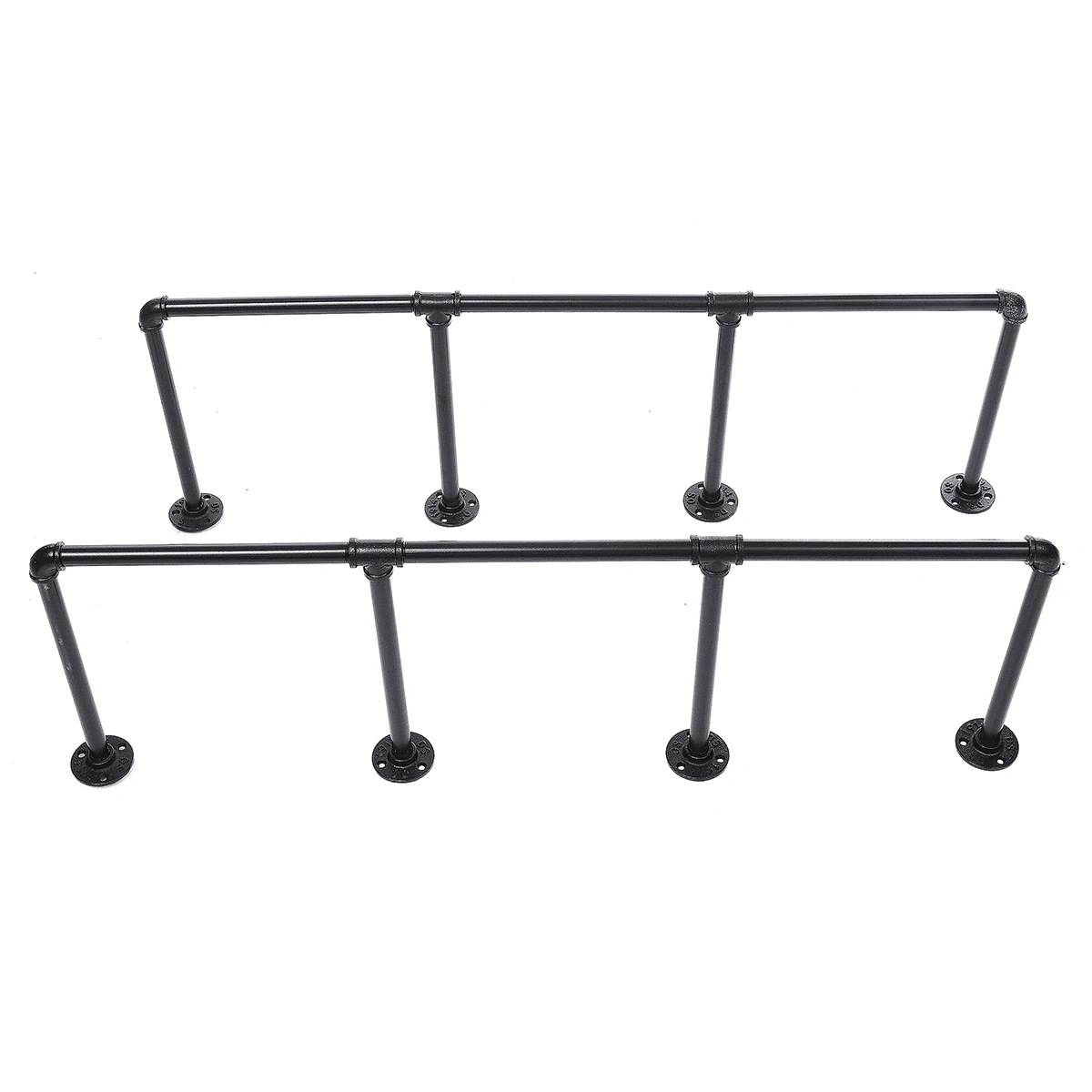 2 шт. 4 уровня DIY промышленная Ретро настенная книжная полка монтируемая для