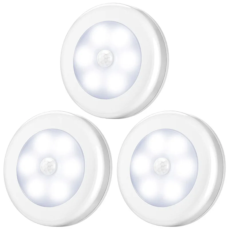 Mounted Stair Lamp Walkway Staircase 6 LED Wireless Auto Motion Sensor Light In Dark Safe | Дом и сад