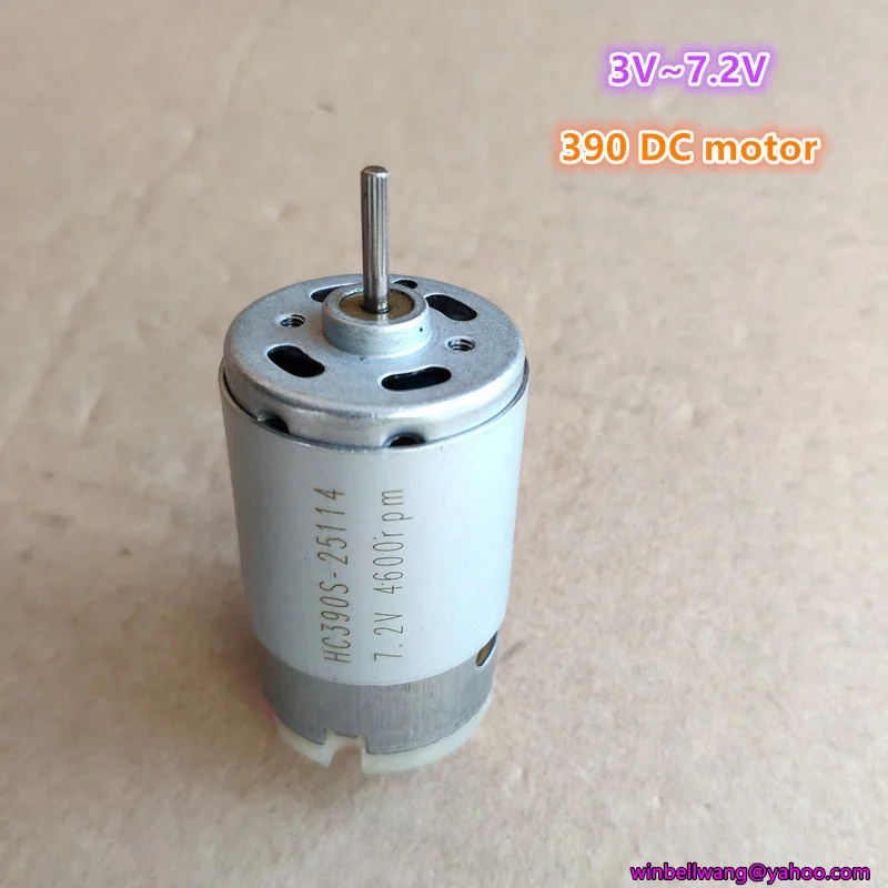 Абсолютно Новый 390 мотор HC390 большой крутящий момент 7 2 V 4600r/мин микро двигатель