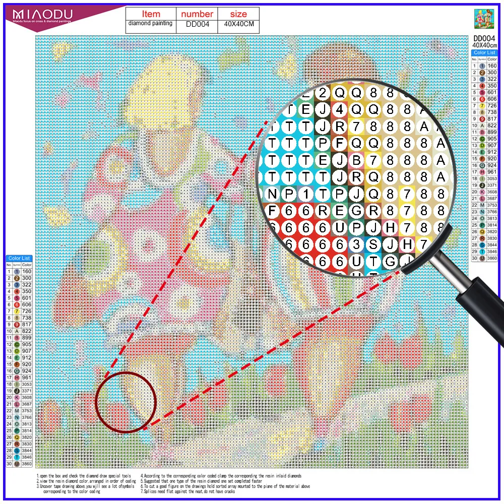 

Miaodu Diamond Painting Cross Stitch Birds Diamond Embroidery Kit For Kids Animals 5D DIY Rhinestones Mosaic Home Decoration