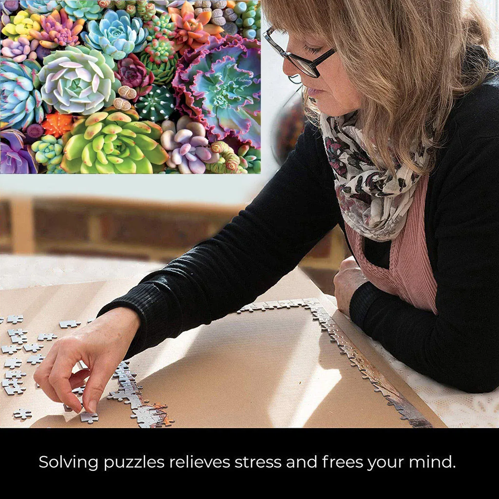 Пазл суккулентные растения 1000 шт для взрослых детей пазл праздничный узор ручная