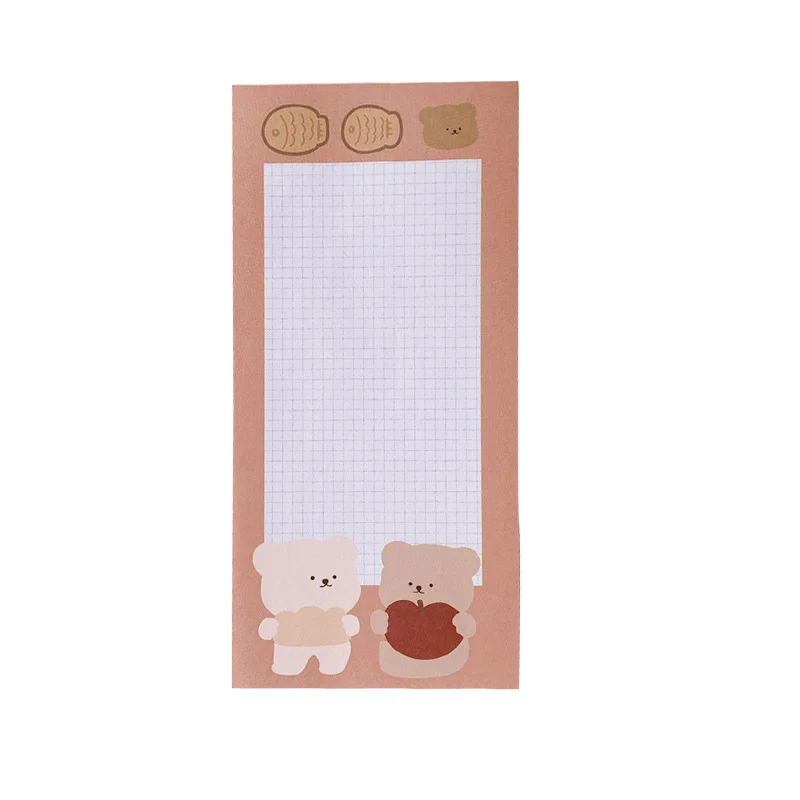 Kawaii канцелярских памятки PadsSet чудесный милый медведь To Do List блокноты Scratchpads