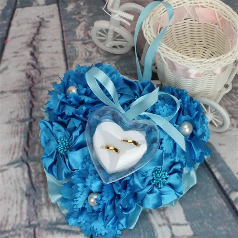 Бесплатная доставка обручальное кольцо Подушка 5 разноцветное кружева роза