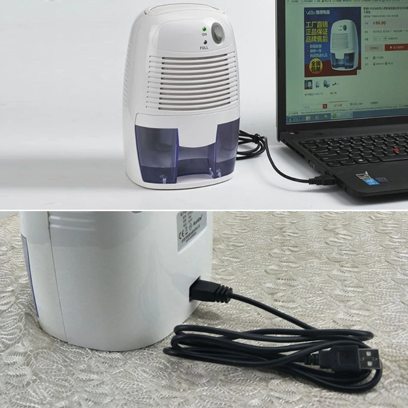 

Mini Electric Home Dehumidifier Moisture Absorber USB Compatible Absorbing Air Cool Dryer Bathroom Office Car Cooling Air U1JE