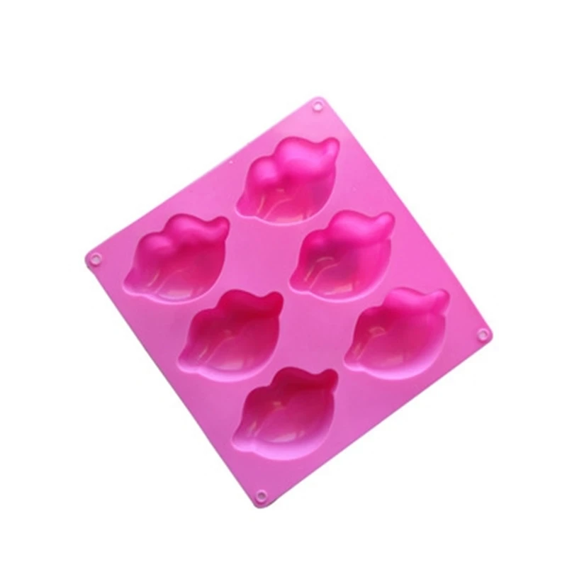 6 шт 3D формы для губ силиконовые мыльные муссы торта свадебные инструменты