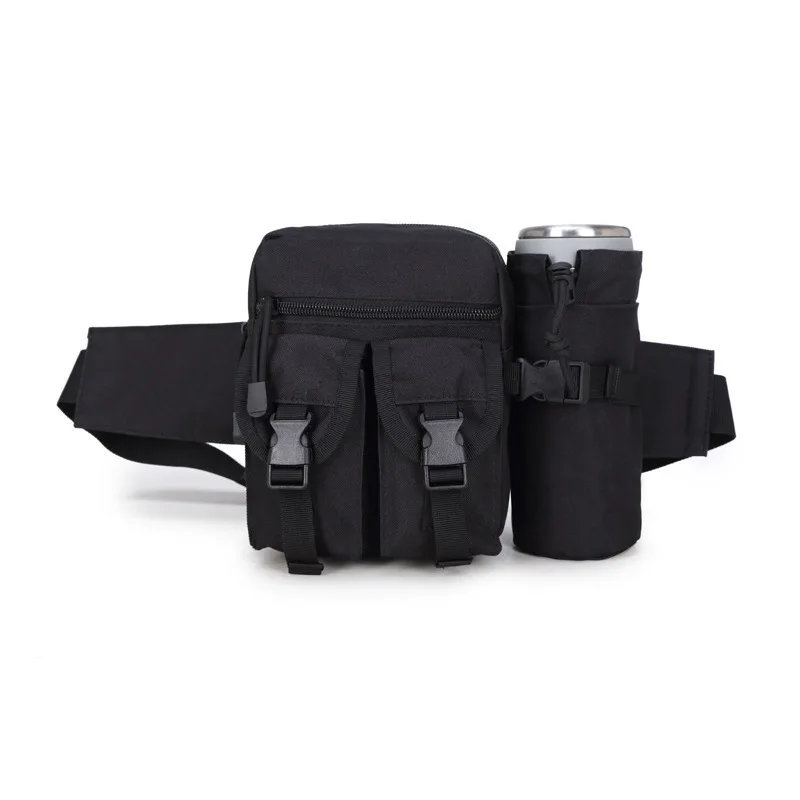 

Pockets Belt Design Outdoor Mountaineer Water Bottle Bag Camping Camouflage Tactical Portable Cycling Hiking Velcro Kettle Bag
