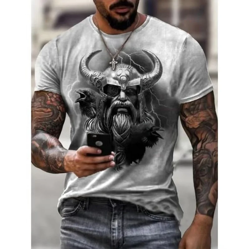 

Fashion summer plus size 3D digital cartoon printing short-sleeved T-shirt Harajuku round neck pullover male anime shirt