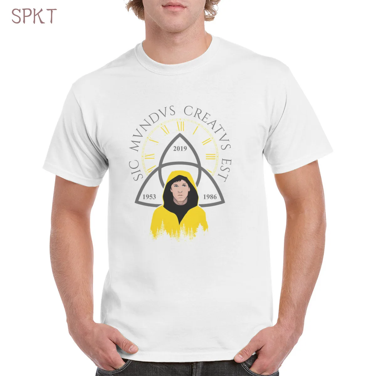 

Dark TV series Elk Sign t shirt Top Oversized Cotton Tee Female/Man T-Shirt Streetwear Graphic Printed Casual