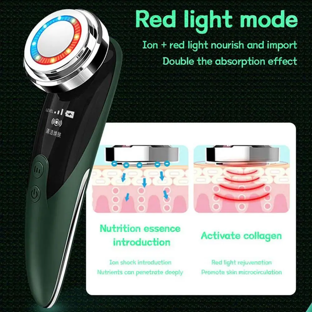 

Photon Skin Rejuvenation Face Massager Cleaning Radio Anti Care Frequency Tool Aging Skin Remove Beauty Lifting Y8S4