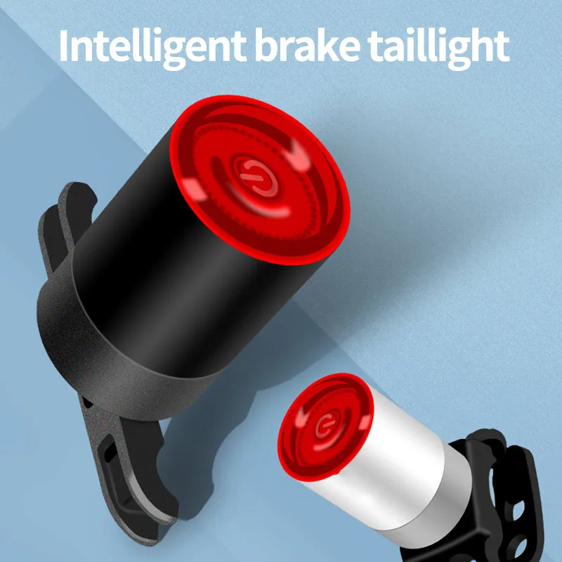 

Smart Bicycle Rear Light Auto Start/Stop Brake Sensing IPx6 Waterproof USB Charge cycling Tail Taillight Bike LED Light