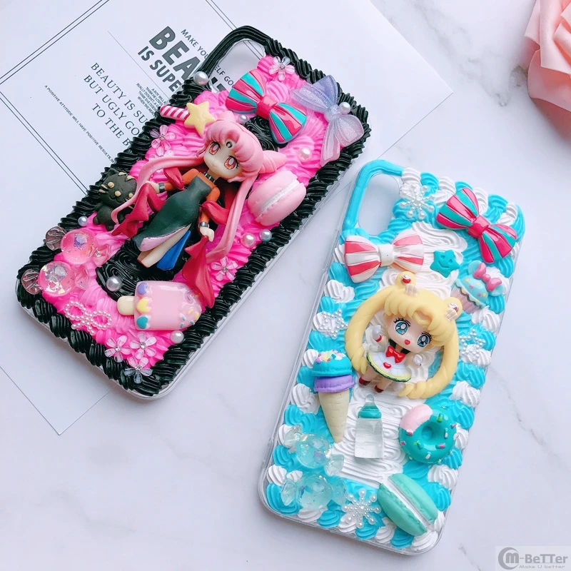 Чехол для Samsung S20 ultra Sailor Moon чехол телефона note 10 + 3D ручная работа Galaxy s8/s9/S10 plus