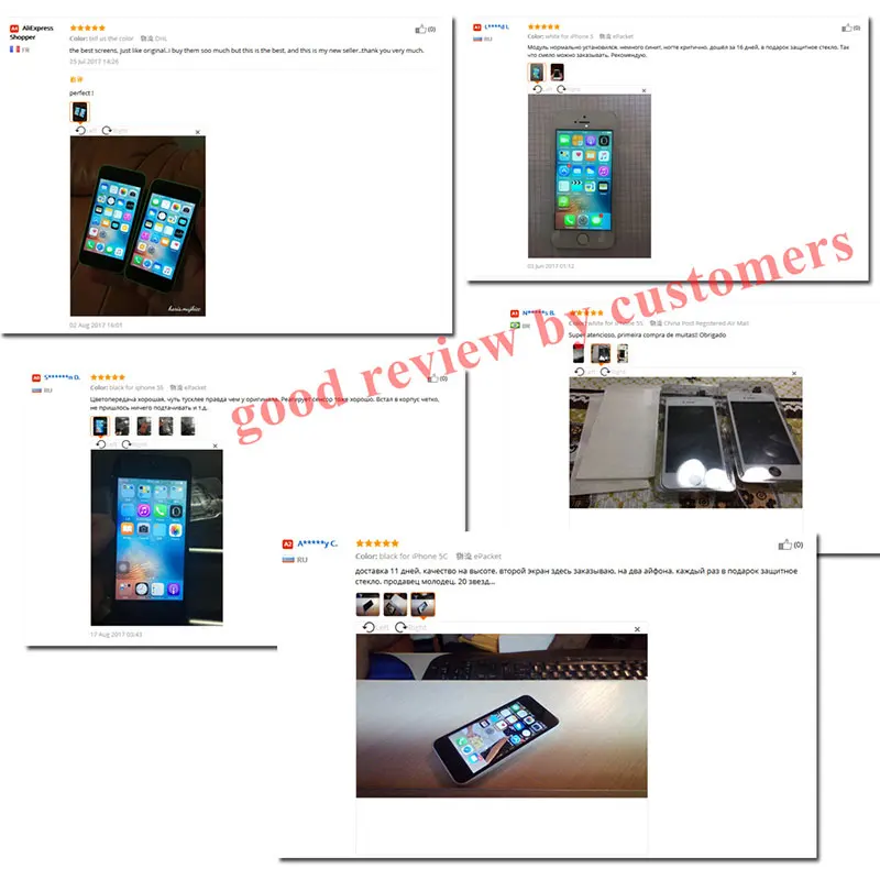 Для iPhone 5S ЖК дисплей для 5 SE 5C экран дигитайзер AAA Качество без битых пикселей ecran