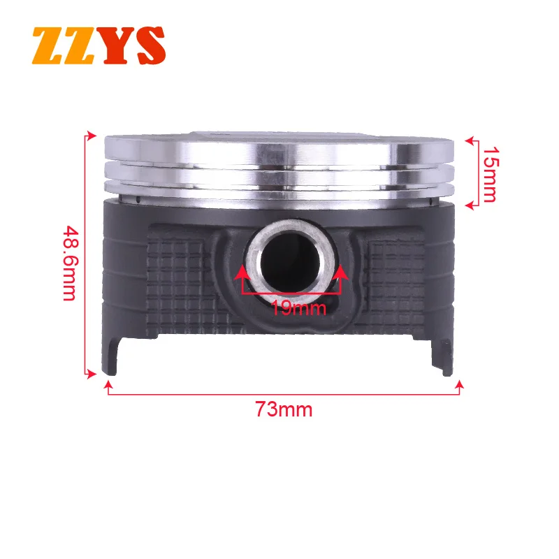Для Suzuki AN250 DR250 DR AN 250 73 мм 73,25 мм 73,5 мм 73,75 мм 74 мм STD Размер 0,25 0,5 0,75 1,0 Комплект поршневых колец мотоцикла