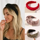 Повязка на голову LeeHaa Женская, винтажная, леопардовая, плотная повязка на голову, украшение в стиле ретро, аксессуары для волос в виде тюрбана