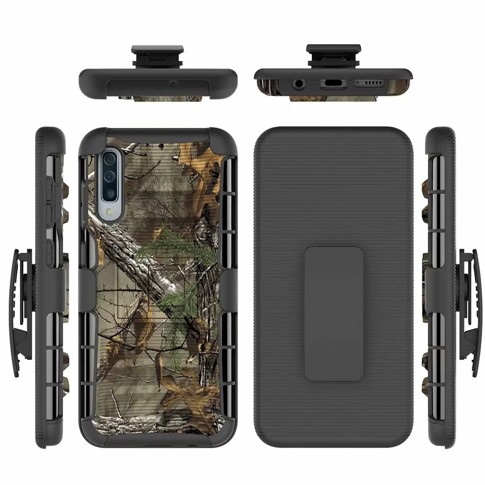 

UFYRATE Anti-Knock Belt Clip Holster Silicone Full Protective Armor Case For Samsung Galaxy A50 A10E J7 J3 S8 Active Note 8