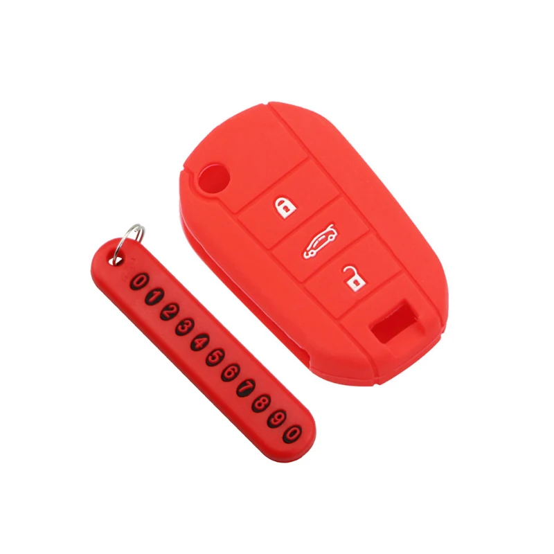 

Чехол для автомобильного ключа чехол для автомобильного ключа с номером телефона для Citroen C4 для Peugeot 3008 308 301 408 2008 аксессуары