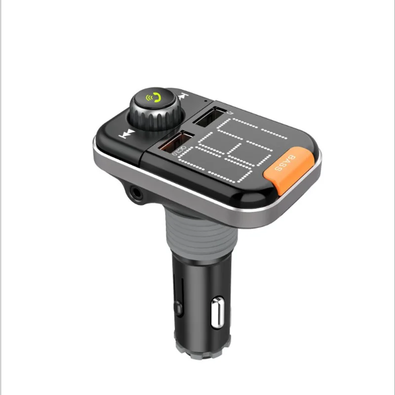 Автомобильный Bluetooth 5 0 fm-передатчик беспроводной свободный Ручной ЖК QC3.0 зарядка