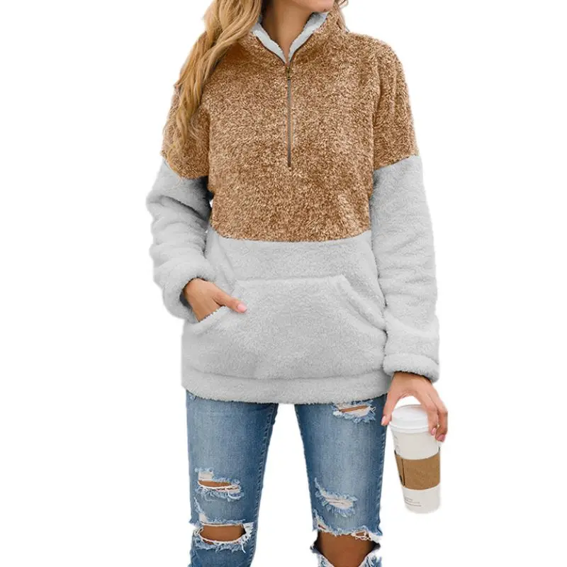 

Women Hoodies Turtleneck Pullover Autumn Winter Fashion Coat Loose Wool Thick Knit Sweatshirt