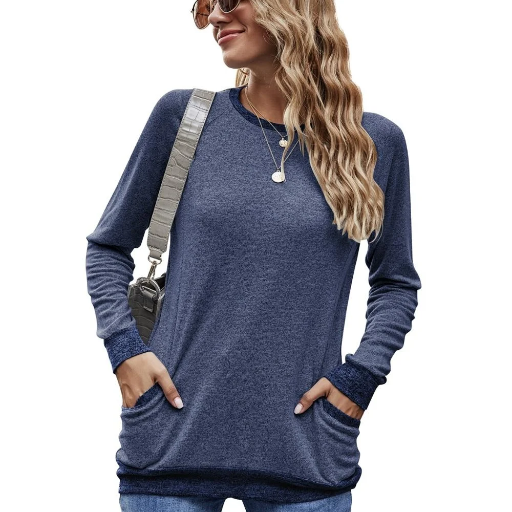 

Women's harajuku T-shirts Plus Size Autumn Solid Long Sleeve Shirt Tops Casual Tunic Tees Women Clothing New Sweatshirt