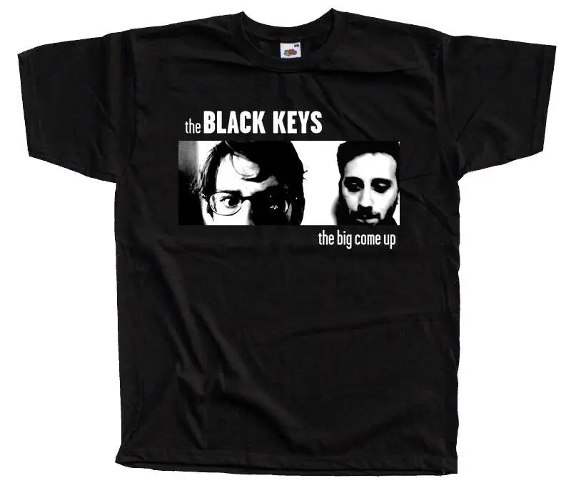 The Black Keys Big Come Up Обложка альбома футболка Dtg черный S 5Xl|Мужские футболки| |